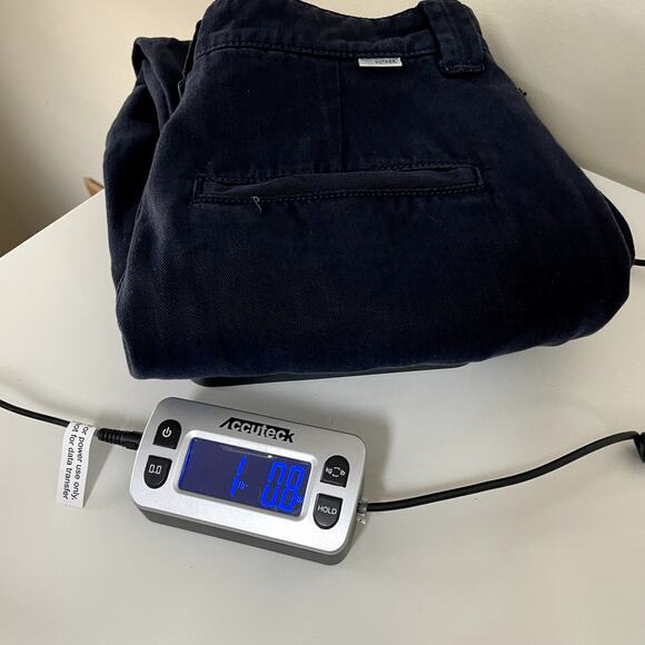 MOTHER Navy‎ Blue The Punk 76 Ankle Pants Raw Hem 26 High Rise USA Premium - Picture 9 of 9